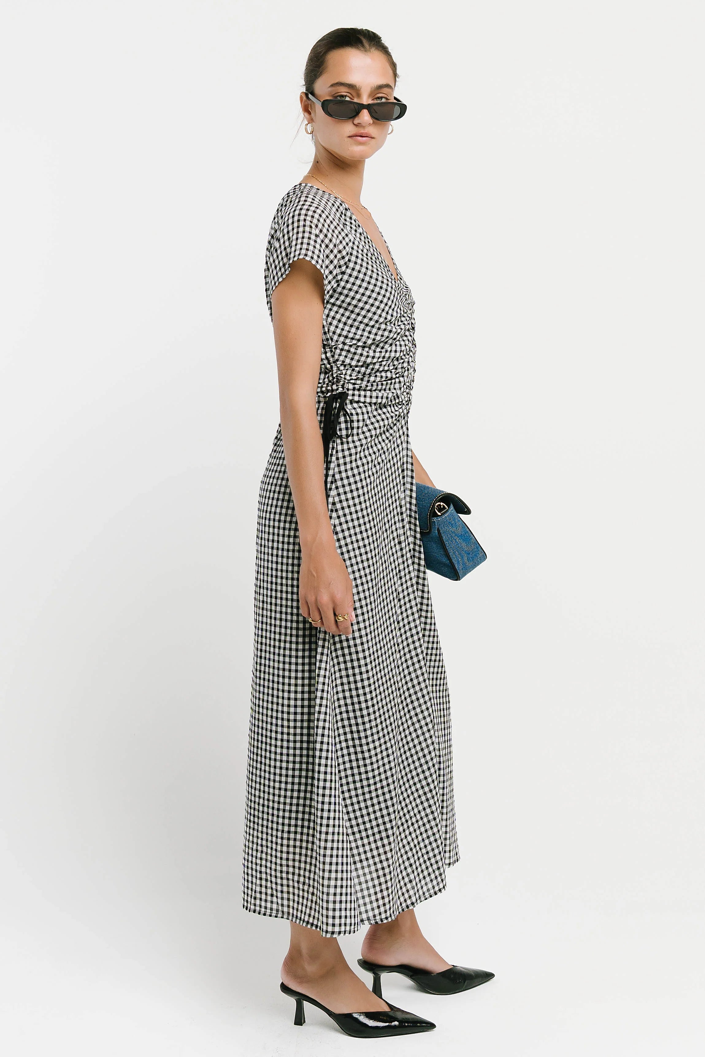 Jacqueline Gingham Midi Dress