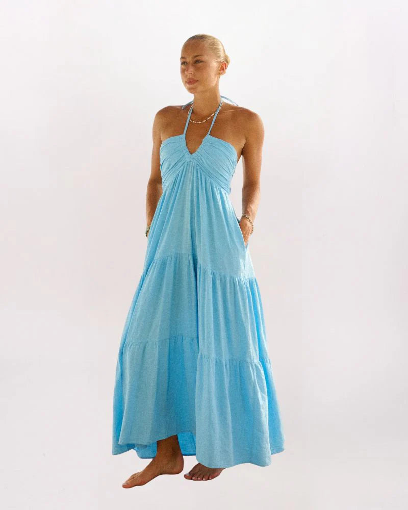 HALTER MAXI DRESS