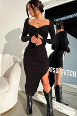 Julius Midi Dress - Black