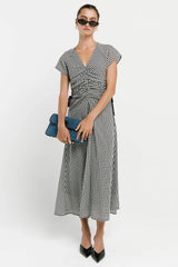 Jacqueline Gingham Midi Dress